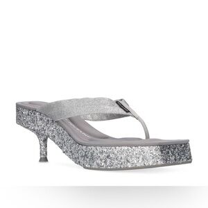NIB Alexander Wang Jessie Glitter Platform Slide Sandals